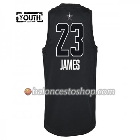 Camiseta Niños NBA Cleveland Cavaliers LeBron James 23 2018 All-Star Jordan Brand Negro Swingman